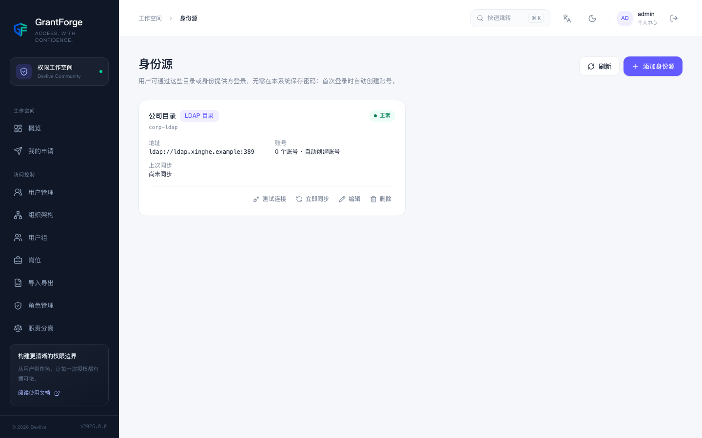 身份源